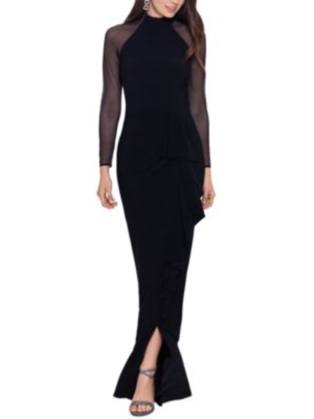 Betsy & Adam black formal dress